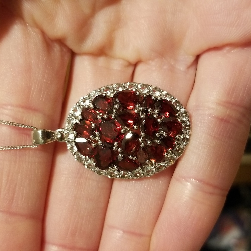 Beautiful sterling silver pendant on a sterling silver chain